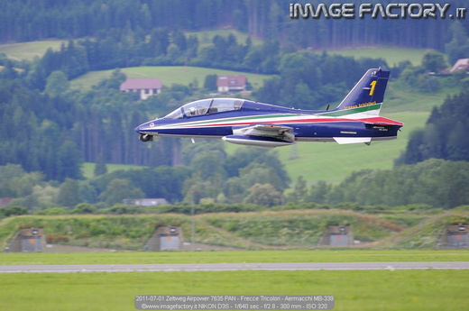 2011-07-01 Zeltweg Airpower 7635 PAN - Frecce Tricolori - Aermacchi MB-339